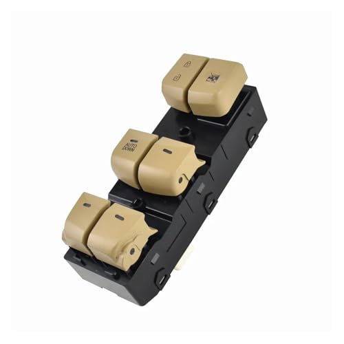 Fensterheber Schalter Schalttaste Für Hyundai 2012 2013 2014 2015 2016 Elektrische Fensterheber-Hauptschalter 93570-4V000(Yellow AUTODOWN) von Atmophe