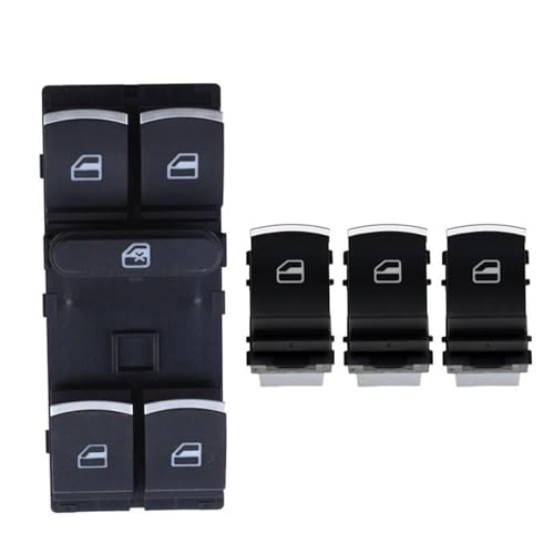 Fensterheber Schalter Schalttaste Für Seat Für ALTEA Für 5P1 Für XL 5P5,5P8 Fensterheberschalter Taste 5ND959857 5ND959855(A Set) von Atmophe