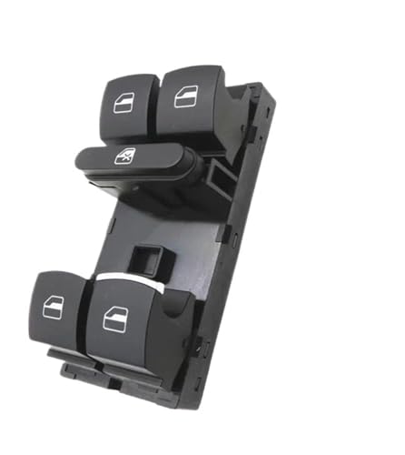 Fensterheber Schalter Schalttaste Für Skoda Für Fabia Für Combi Power Fenster Master Switch Control Taste 7L6959855B 7L6 959 855B 5J0959855 5J0 959 855(Chrome) von Atmophe