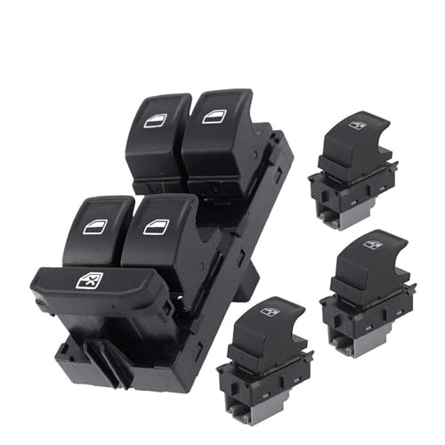 Fensterheber Schalter Schalttaste Für Skoda Für Superb Für Octavia Power Fenster Control Schalter 5G0959857B(Normal SET) von Atmophe