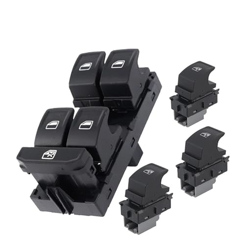 Fensterheber Schalter Schalttaste Für VW Für Golf Für MK7 Für Passat Für Tiguan Power Fenster Control Schalter 5G0959857B(Normal SET) von Atmophe