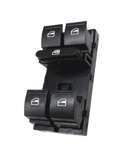 Fensterheber Schalter Schalttaste Für VW Für Jetta 2005 2006 2007 2008 2009 2010 Power Fenster Master Switch Control Taste 5ND959857(NO Chrome) von Atmophe