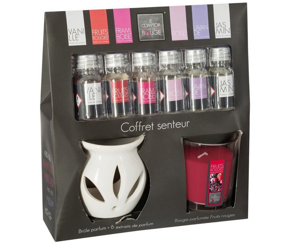 Atmosphera Créateur d'intérieur Duftkerze (Raumduft, Dekokerze), Duftlampe mit 6 Aromaölen und Duftkerze von Atmosphera Créateur d'intérieur