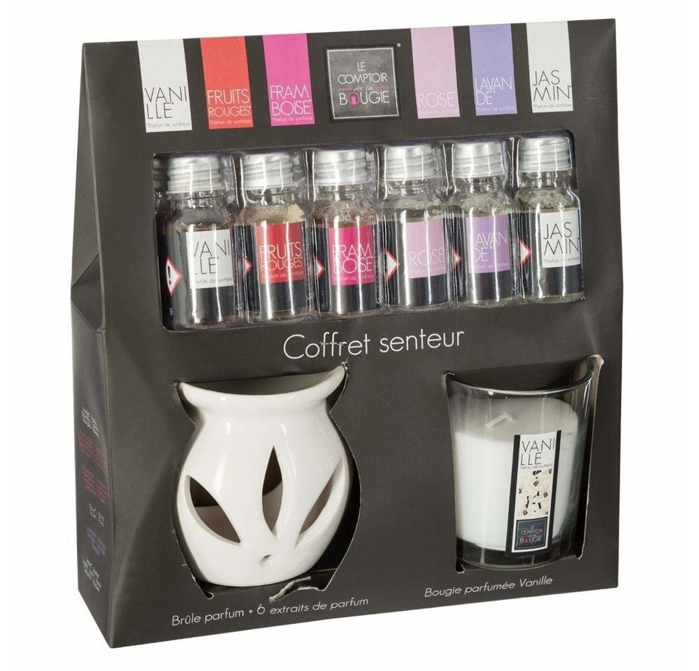 Atmosphera Créateur d'intérieur Duftkerze (Raumduft, Dekokerze), Duftlampe mit 6 Aromaölen und Duftkerze von Atmosphera Créateur d'intérieur