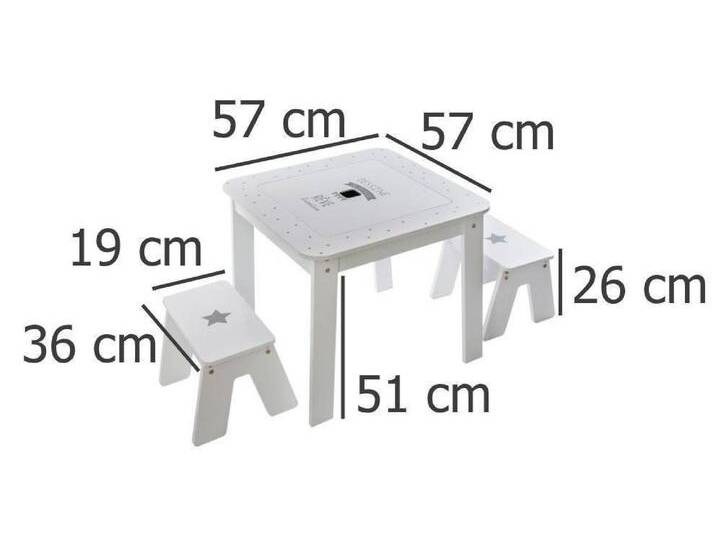 Atmosphera Créateur d'intérieur Kindertisch (funktional), grau von Atmosphera-Créateur-d'intérieur