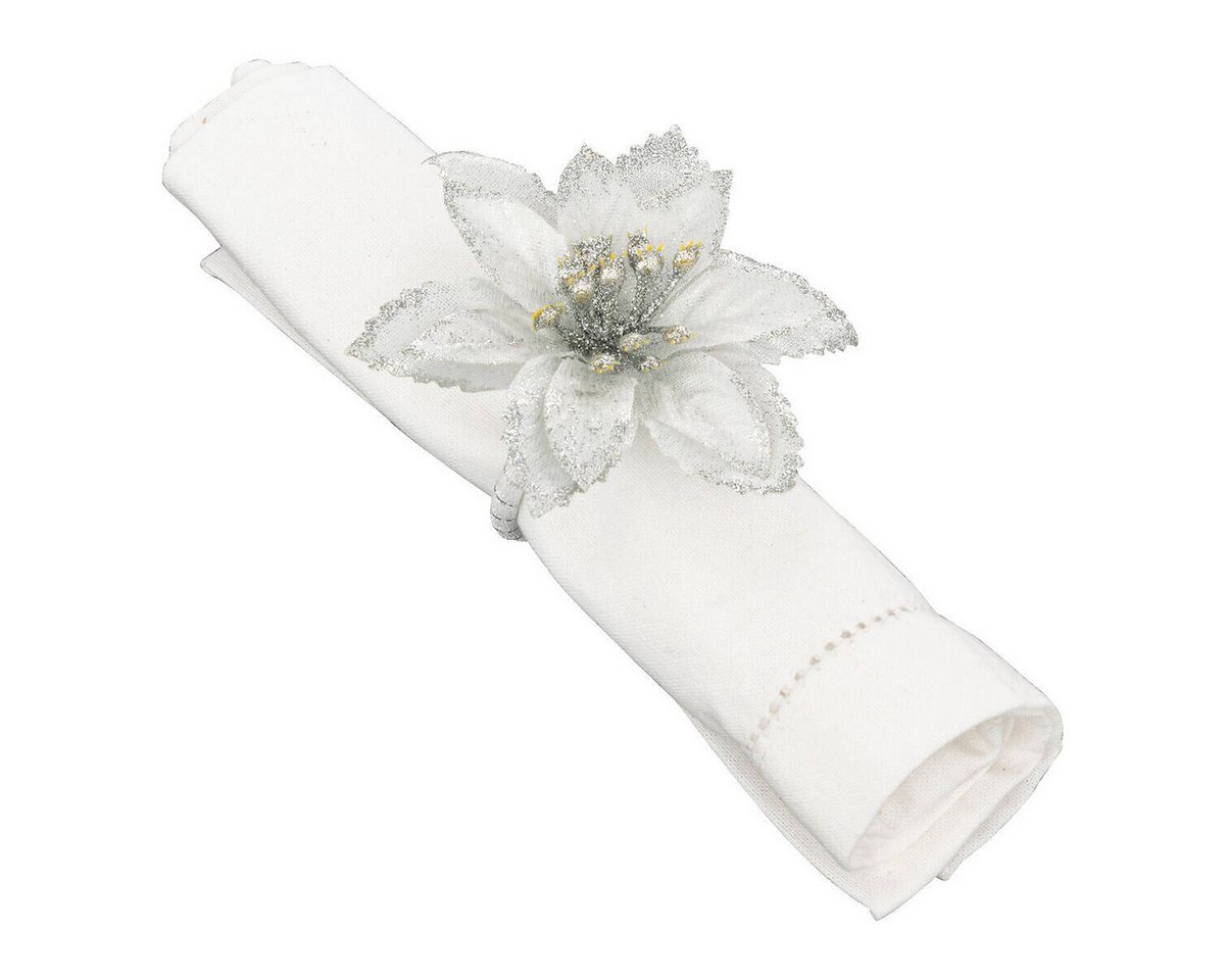 Atmosphera Créateur d'intérieur Serviettenring, Kunststoff, (2er-Set), Weihnachtsstern von Atmosphera Créateur d'intérieur