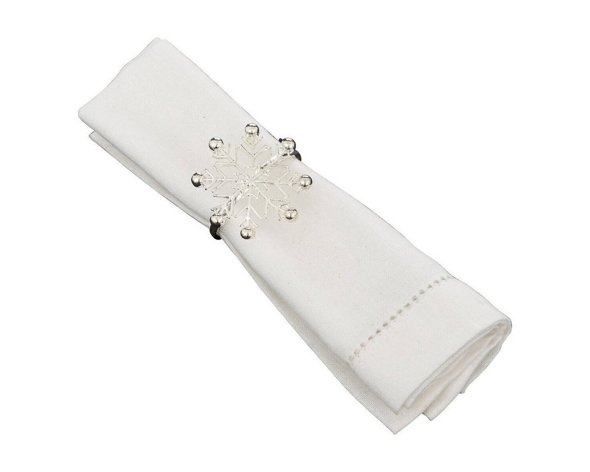 Atmosphera Créateur d'intérieur Serviettenring, Metall, (2er-Set), Schneeflocke von Atmosphera Créateur d'intérieur