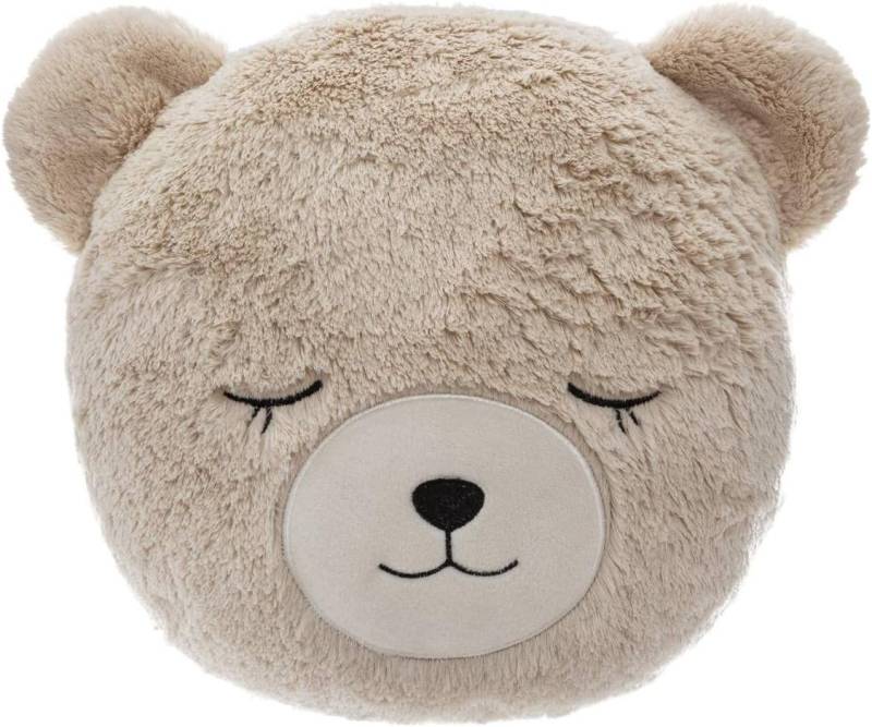 Atmosphera Créateur d'intérieur Zierkissen Kinder Kissen Kuschel Bär Braun Rund Klein 30 cm von Atmosphera Créateur d'intérieur