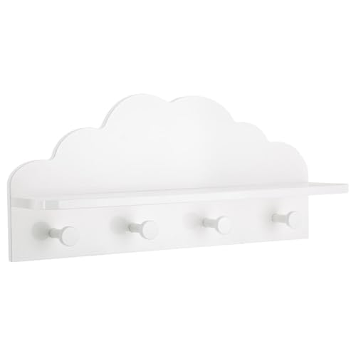 Atmosphera - Kleiderhaken für Kinder "Wolke" - weiß 22 × 48 cm - Weiß von ATMOSPHERA CREATEUR D'INTERIEUR