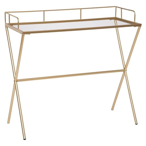 Atmosphera CREATEUR D'INTERIEUR Five Sideboard aus Metall und Glas, 95 x 41,5 x 88,5 cm, Standard von Atmosphera