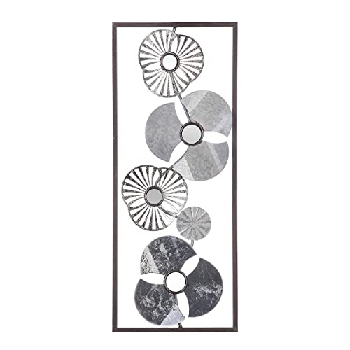 Atmosphera - Wanddekoration Blume - Metall - Silber 25 × 61 cm - Mehrfarbig von ATMOSPHERA CREATEUR D'INTERIEUR