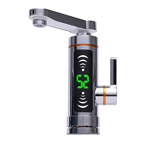 3000W Elektrischer Instant-Warmwasserbereiter Wasserhahn mit Durchlauferhitzer Elektrischer Wasserhahn mit LED Temperaturanzeige Waschtischarmatur 360° drehbar von Atnhyruhd