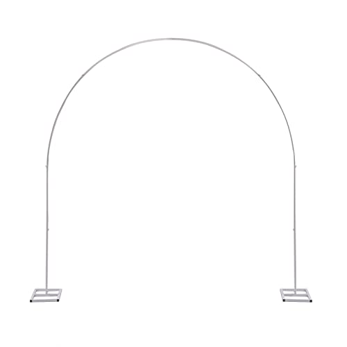 7.5ft Metall Hochzeitsbogen Traubogen Hochzeit Blumen Ballonbogen Rahmen Tragbares Großer Metall-Ballonbogen Hintergrundständer (Weiß) von Atnhyruhd