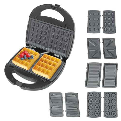 750W Multifunktionsgerät 6-in-1 Multifunktionaler Waffelbereiter Sandwichmaker Elektrischer Waffelbereiter Antihaftbeschichtete Platten Doppelseitiges Backen 750W Multifunktionsgerät 6-in-1 Multifunktionaler Waffelbereiter Sandwichmaker Elektrischer Waffelbereiter Antihaftbeschichtete Platten Doppelseitiges Backen von Atnhyruhd