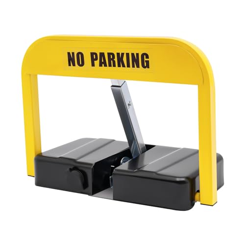 Auto Parken Schloss Parkplatzsperre Klappbar Parkpfosten Absperrpfosten mit Fernbedienung und 2 Schlüssel IP67 3T Tragfähigkeit von Atnhyruhd