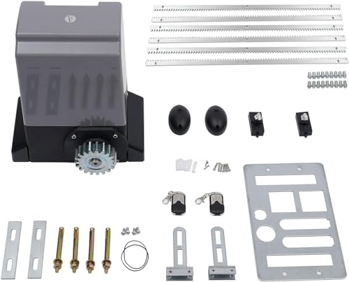 Schiebetorantrieb Toröffner Torantrieb Tor Antrieb Motor Rolltor 1200kg 550W mit Fernbedienung und 6m Zahnstange von Atnhyruhd