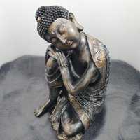 Große Buddha Statue, 13, 39 Zoll, Ruhende Gartendekoration, Religion Spirituell, Meditation, Haus Wärmendes Geschenk von AtolyeDreamArt