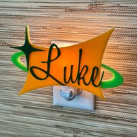 Mid Century Modern Kinder Nachtlicht | Kinderzimmer Baby-Dusche-Geschenk Dekor Licht Atomic Avocado Designs® von AtomicAvocadoDesigns