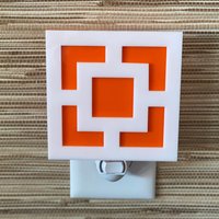 Mid Century Modern Nachtlicht | "Breeze Block" Design Retro Dekor Palm Springs-stil Mcm Leuchten Atomic Avocado Designs® von AtomicAvocadoDesigns