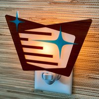Mid Century Modern Nachtlicht | "Coltrane" Design Retro Dekor Mcm Atomic Starbursts Vintage-Stil Avocado Designs® von AtomicAvocadoDesigns