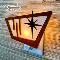 Mid Century Modern "starlite" Nachtlicht | Retro Dekor Atomic Age Mcm Leuchten Palm Springs-stil Avocado Designs® von AtomicAvocadoDesigns