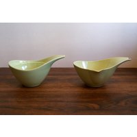 Wunderschönes 1950Er Jahre Monterey Pottery Zuckerdose Und Milchkännchen Set von AtomicMagpie