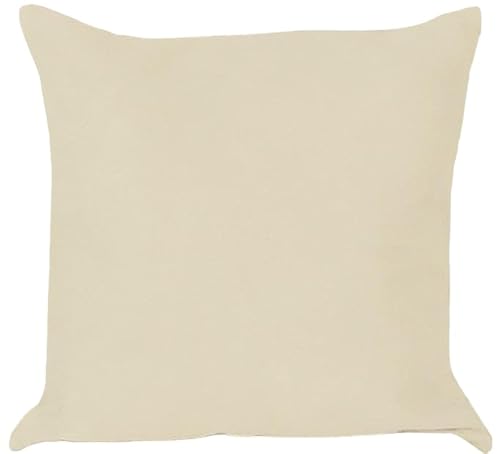 Atout Ciel Kissen gefüllt mit Wildlederimitat, 45 x 45 cm, Beige von Atout Ciel