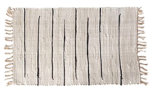Atout Ciel Rechteckiger Teppich, Baumwolle, mit Fransen, 100 x 150 cm von Atout Ciel