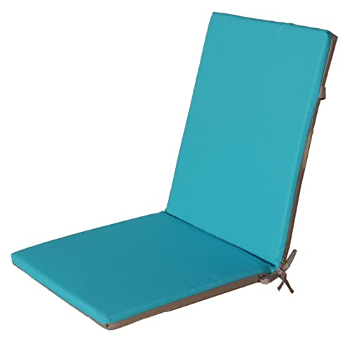 Atout Ciel Sitzkissen für Outdoor-Sessel, zweifarbig, aus wasserabweisendem Stoff, 90 x 40 cm, 4 Varianten von Atout Ciel