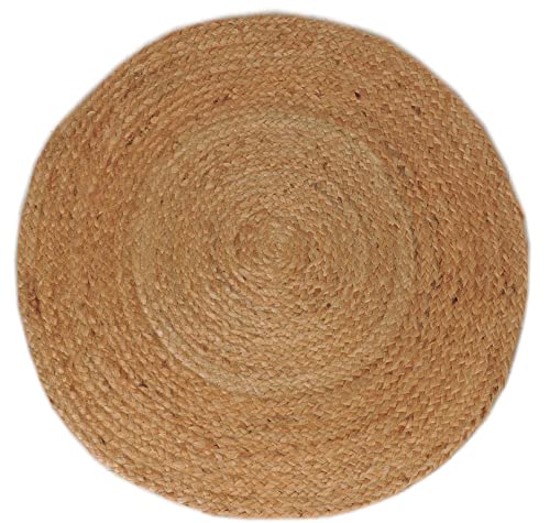 Atout Ciel Teppich, rund, aus Jute, geflochten, 80 cm von Atout Ciel