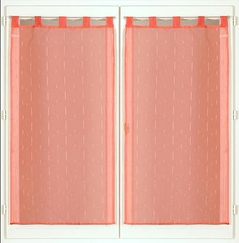 Atout Ciel Vorhänge, 60 x 90 cm, Koralle von Atout Ciel