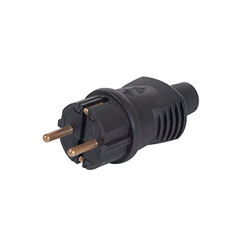 Gummi-Schukostecker IP44 Scwarz Gummi Stecker Schuko 1328 Gummi-Schukostecker IP44 Scwarz Gummi Stecker Schuko 1328 von Atra