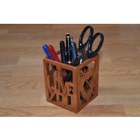 Büroaccessoire/Bleistifttopf Ich Liebe Dich Dekoration von Atraversbois