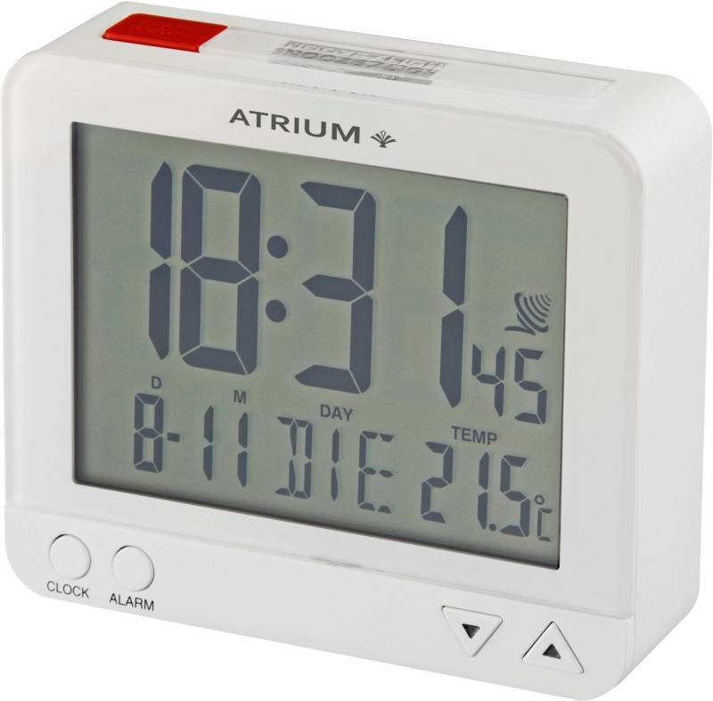 Atrium Funkwecker A760-0 Digitalwecker, Quarzwecker, Innentemperatur, Schlafzimmer von Atrium