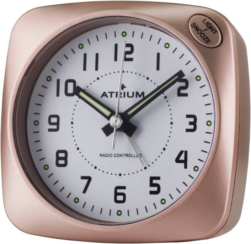 Atrium Funkwecker Quarzwecker, schleichende Sekunde, Schlafzimmer, Snooze von Atrium