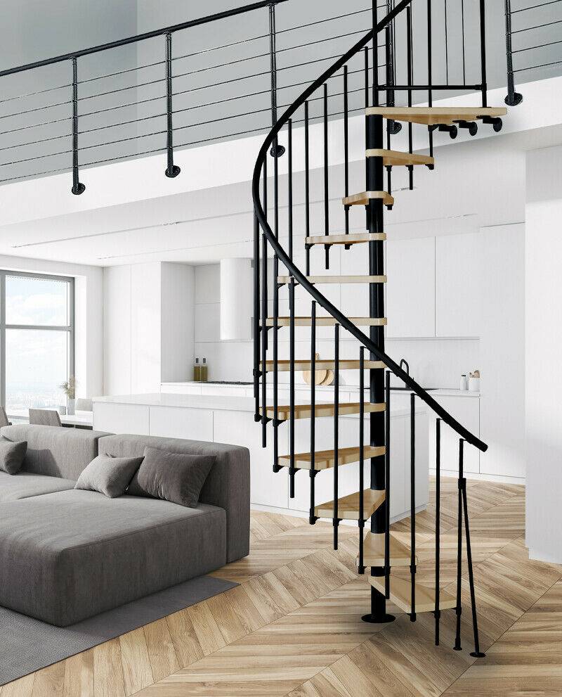 Spindeltreppe ATRIUM NOVO 120 cm schwarz oder grau von Atrium