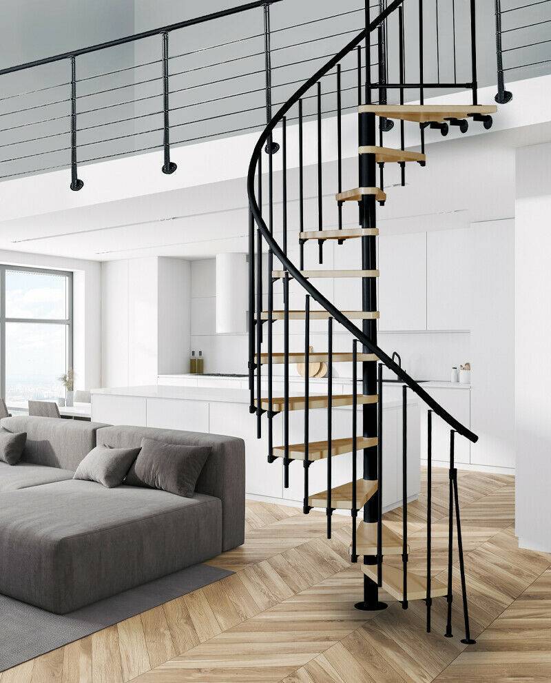 Spindeltreppe ATRIUM NOVO 120 cm schwarz oder grau von Atrium
