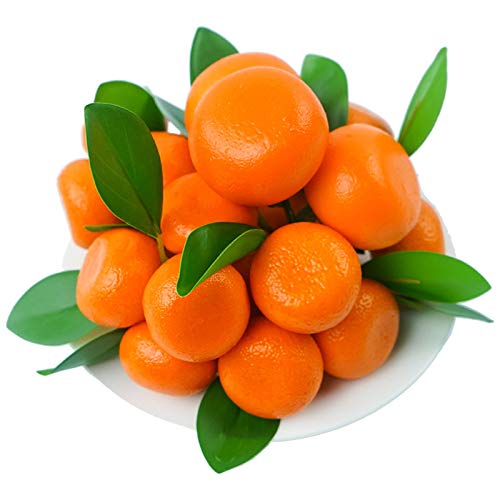 Atrusu Künstliche Obst, kleine Mandarine, künstliche lebensechte Simulation Orangen, künstliche Früchte für Zuhause, Party, Küche, Festival, Dekoration von Atrusu