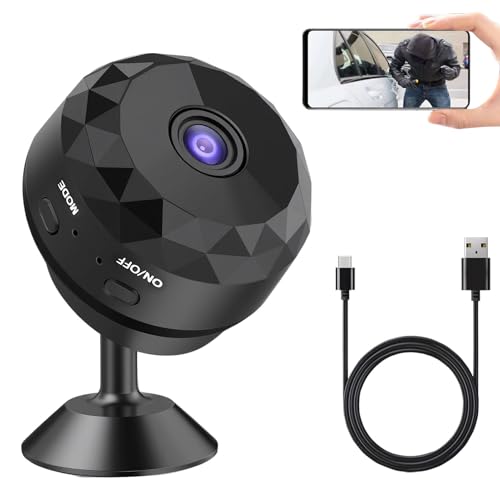 Mini Überwachungskamera 1080P HD – Kompakte Mini Kamera mit WiFi für Echtzeitüberwachung, Bewegungserkennung & App-Steuerung, Batterie mit langer Laufzeit, Tragbar für Zuhause & Büro, 150° Weitwinkel Mini Überwachungskamera 1080P HD – Kompakte Mini Kamera mit WiFi für Echtzeitüberwachung, Bewegungserkennung & App-Steuerung, Batterie mit langer Laufzeit, Tragbar für Zuhause & Büro, 150° Weitwinkel von Atshld