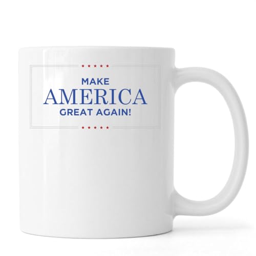Atspauda Make America Great Again Slogan Keramik Tee Kaffee Tasse Weiß Atspauda Make America Great Again Slogan Keramik Tee Kaffee Tasse Weiß von Atspauda