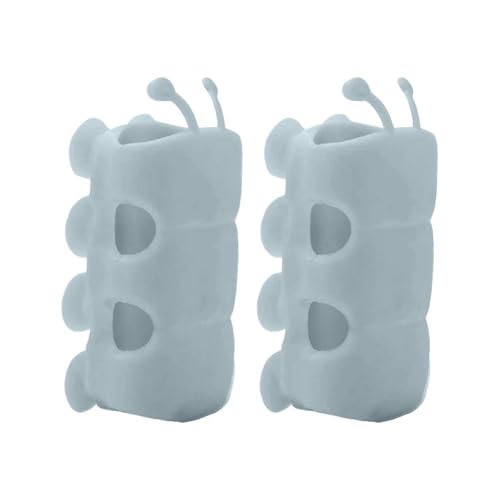 2 x Silikon-Duschkopf 2024, verbesserter Saugnapf, Universal-Handbrause mit verstellbarer Dusche von Atthatmmt