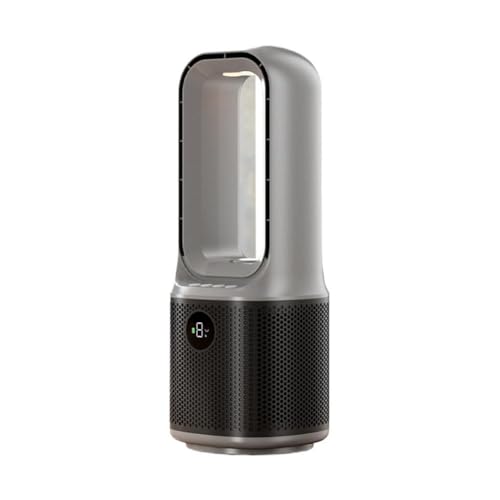 Atthatmmt Flügelloser Turmventilator mit Luftbefeuchter, Zirkulator Kühlventilator Oszillierend Für Indoor T Leistungsstarker Bodenventilator Desktop-Ventilator Verwendung von Atthatmmt
