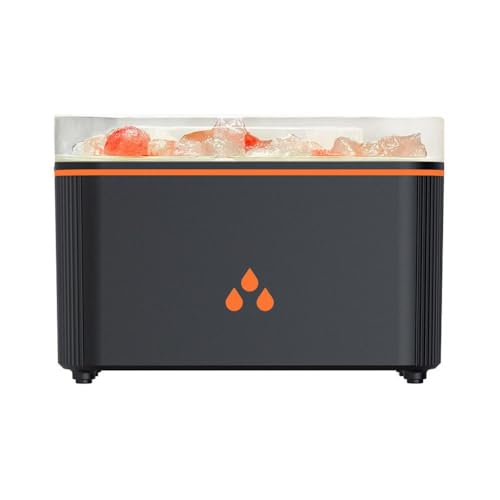 Atthatmmt Kamin-Luftbefeuchter-Diffusor, 7 Farben, Flammendiffusor für ätherische Öle, kühle Flamme, Nebel-Luftbefeuchter, Luftbefeuchter von Atthatmmt
