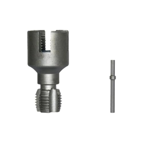 Atthatmmt Rohrgewinde-Schneidwerkzeug, integriertes internes und externes Rohr-Elektrogewinde-Rohrbohrwerkzeug, Z8Q3-Gewinde-Set, PVC-kompatibel von Atthatmmt
