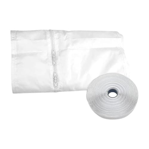 Universal-Fensterdichtung für tragbare Conditioner, 300 cm Fensterdichtung mit Verschluss, funktioniert mit Reißverschluss, Wäschetrockner und Klebstoff mit von Atthatmmt