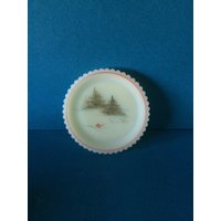 Fenton Vanillepudding Glasplatten Artist Serie Donna R Mini "Out Im Land" #7615 von AtticLovelies