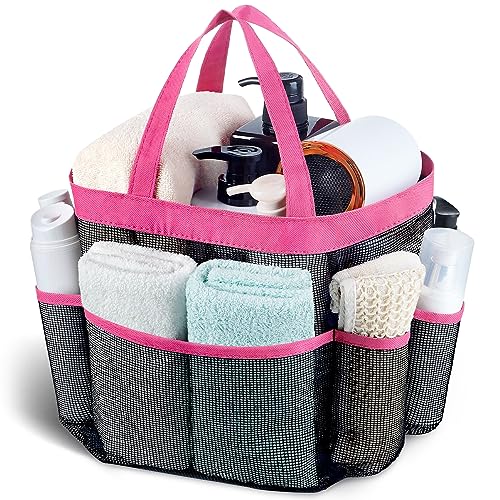 Attmu 2er-Pack Duschtasche aus Netzstoff, tragbare Toiletry Dusche Caddy Bag für College Schlafsaal Badezimmer Zubehör D-Rose Attmu 2er-Pack Duschtasche aus Netzstoff, tragbare Toiletry Dusche Caddy Bag für College Schlafsaal Badezimmer Zubehör D-Rose von Attmu