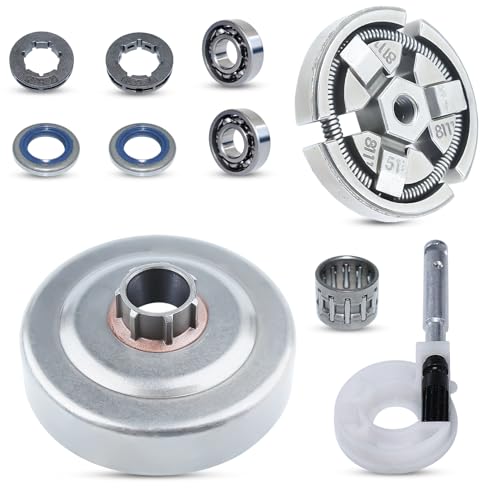 Atunee 3/8-Zoll-7T Kupplungstrommel Ritzel Felge Ölpumpe Kit für Husqvarna 50 51 55 262XP 261 262 254 Kettensäge Ersatz 503088702 503498103 503493201 von Atunee