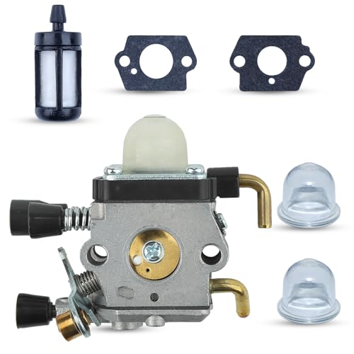 Atunee FS75 Vergaser für Stihl FS76 FS80 FS80R FS85 FS85R FS85T FS85RX Trimmer mit Dichtung Zündkerze Ersatz für ZAMA C1Q-S28E C1Q-S28D von Atunee