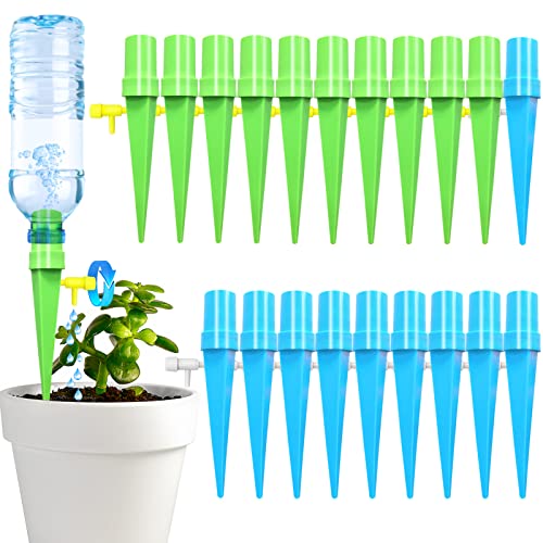 20 Stück Automatische Pflanzen Bewässerung Set, Atuoxing Einstellbar Bewässerungssystem Wasserspender für Kübelpflanzen, Automatisch Pflanzenbewässerung im urlaub für Blumen Garten von Atuoxing